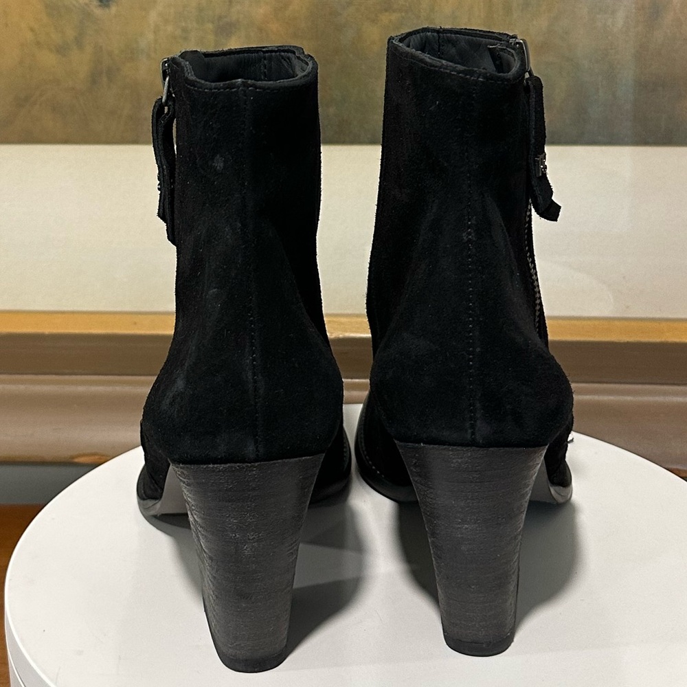 🌹PAUL GREEN🌹Reya Black Suede Bootie Size: 7.5UK - Picture 7 of 14
